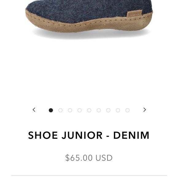 Glerups Slippers in Denim EU 25 US 9 - Picture 2 of 13